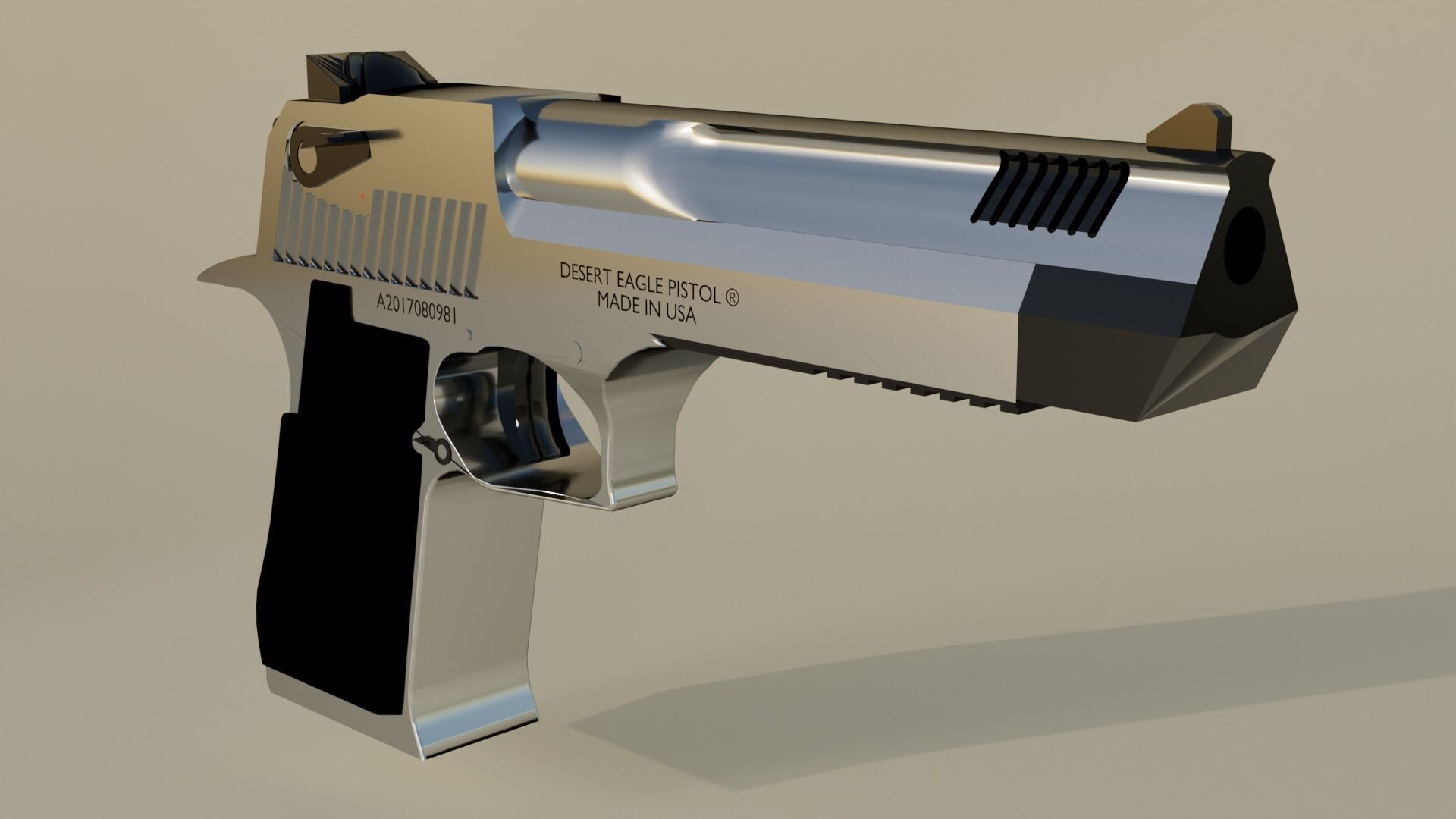 Desert Eagle pistol 3D model | CGTrader