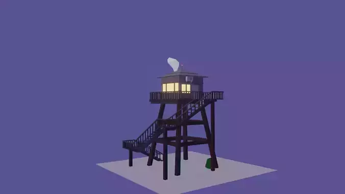 Firewatch Tower LowPoly