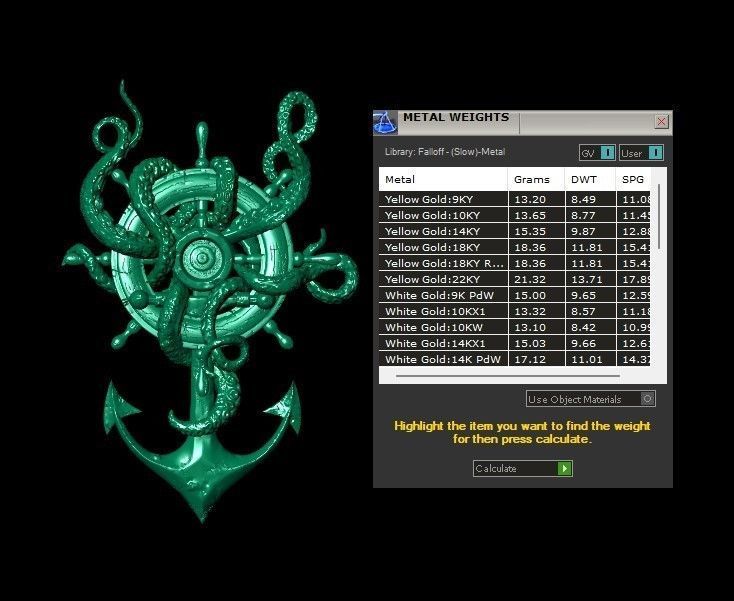 Octopus on Anchor 3D print model_3