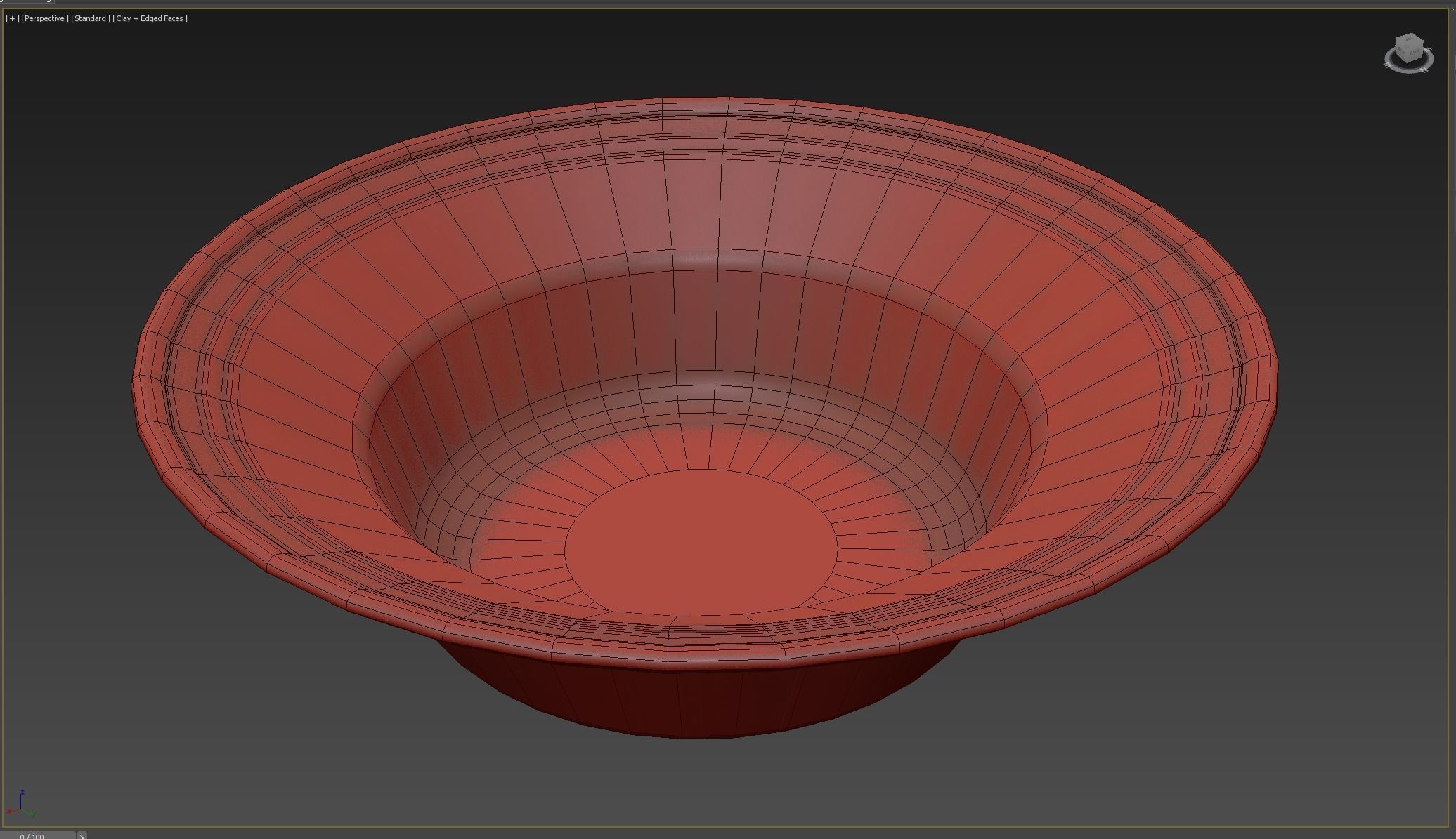 plate medieval Low-poly 3D model_5