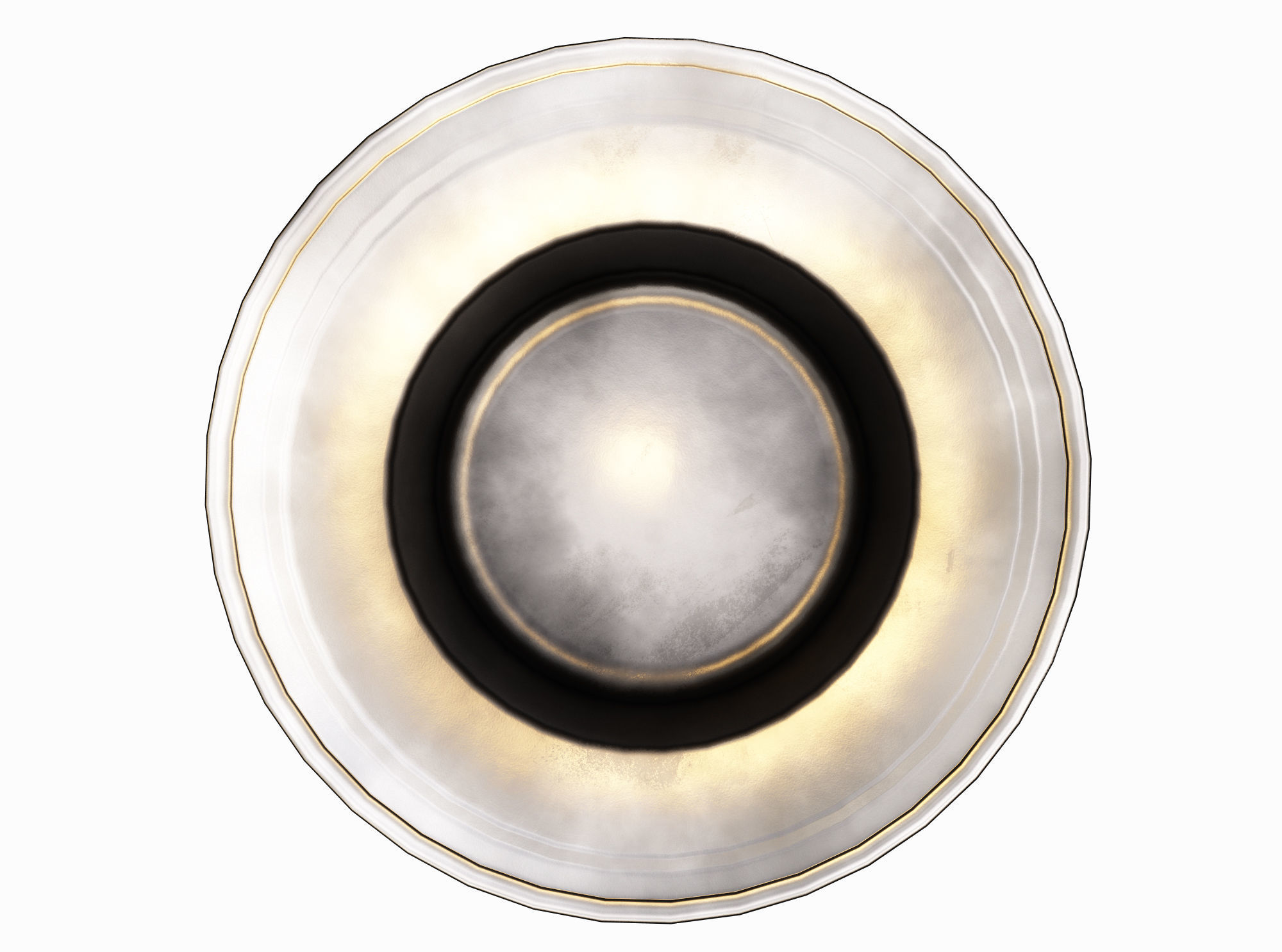 plate medieval Low-poly 3D model_2