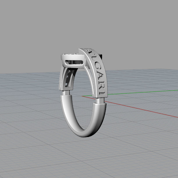 3d model ring Bulgari 3D print model_7