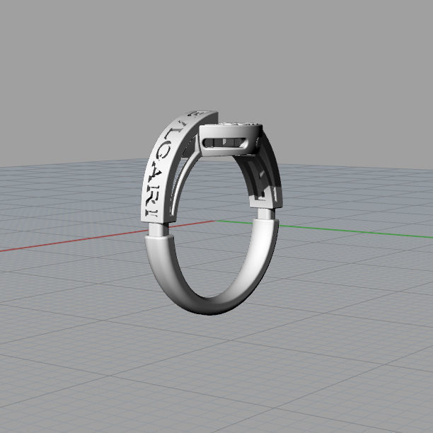 3d model ring Bulgari 3D print model_8