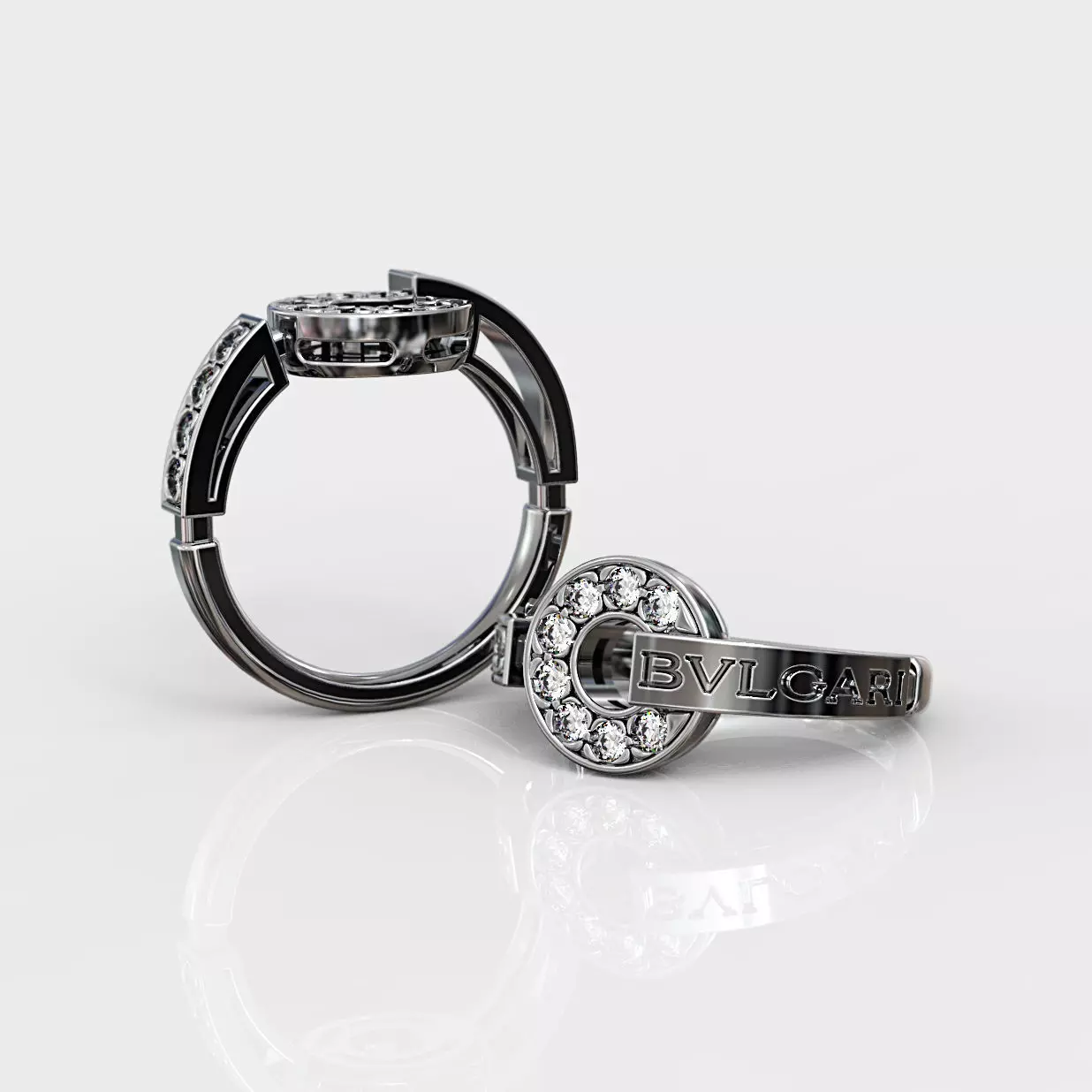 3d model ring Bulgari 3D print model_0
