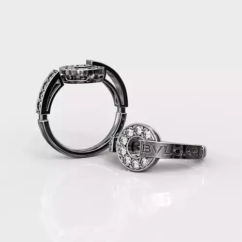 3d model ring Bulgari 3D print model