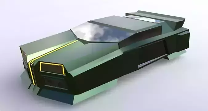 3D model scifi car