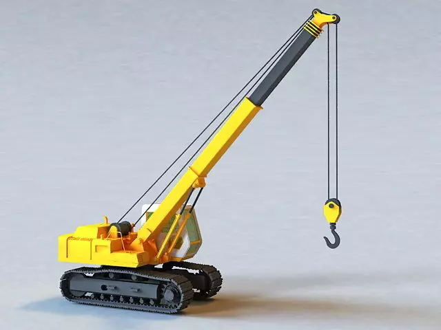Crawler Crane 3D Model-23 Low-poly 3D model_0