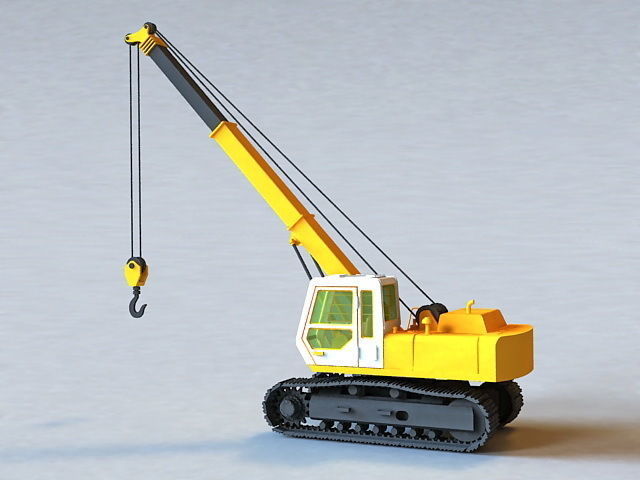 Crawler Crane 3D Model-23 Low-poly 3D model_1