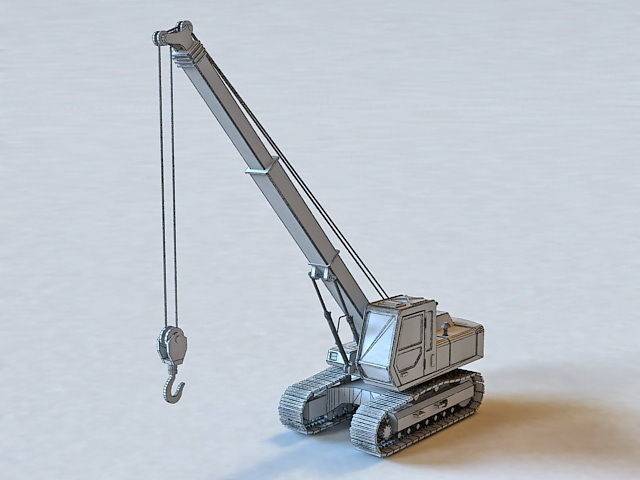 Crawler Crane 3D Model-23 Low-poly 3D model_2