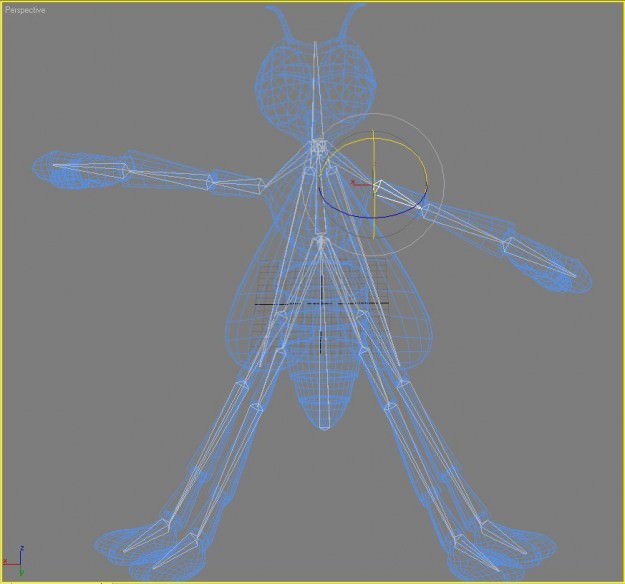 Frogs and Mosquito in a complete cartoon scene Low-poly 3D model_11