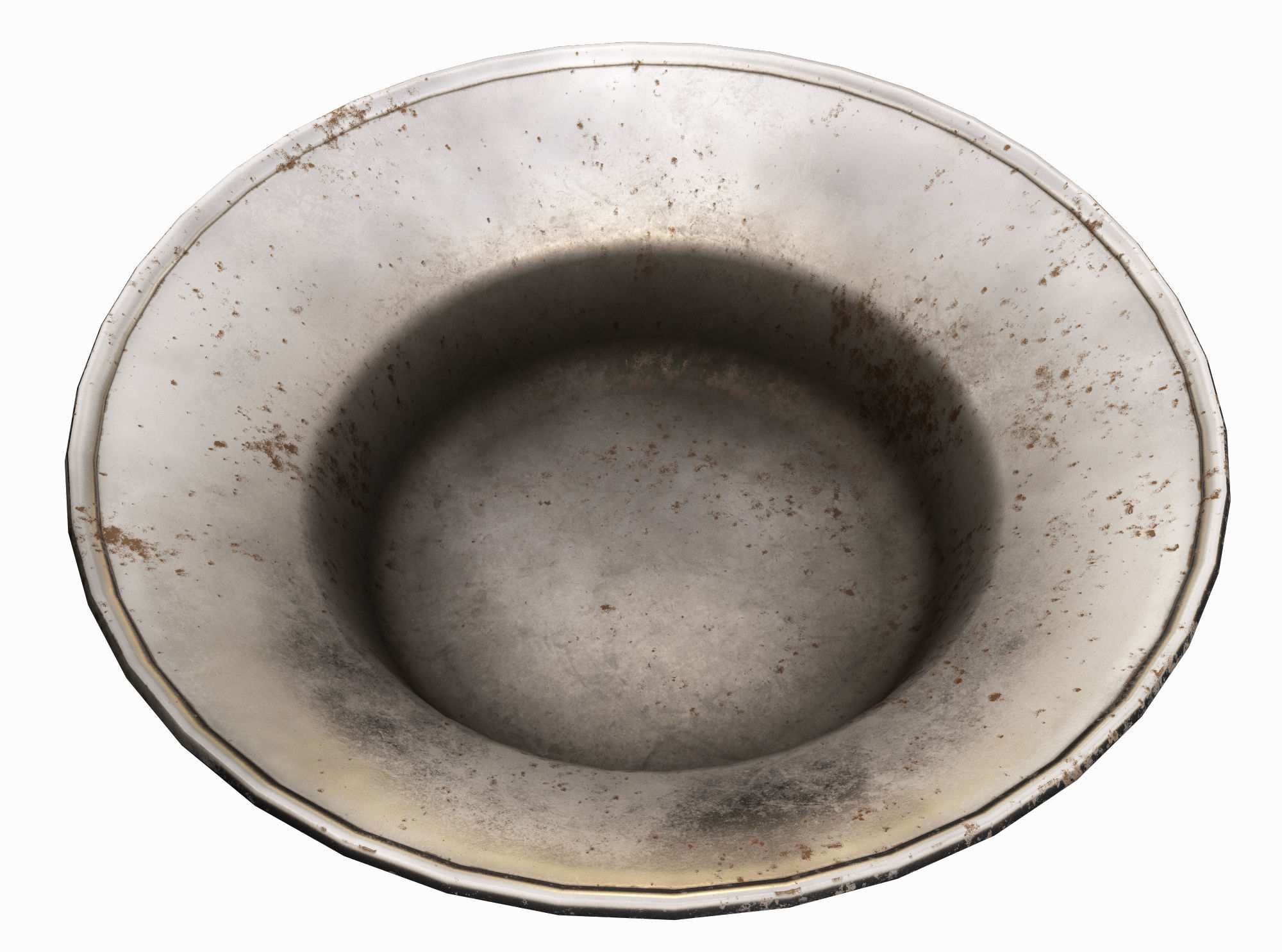 plate medieval  Low-poly 3D model_1