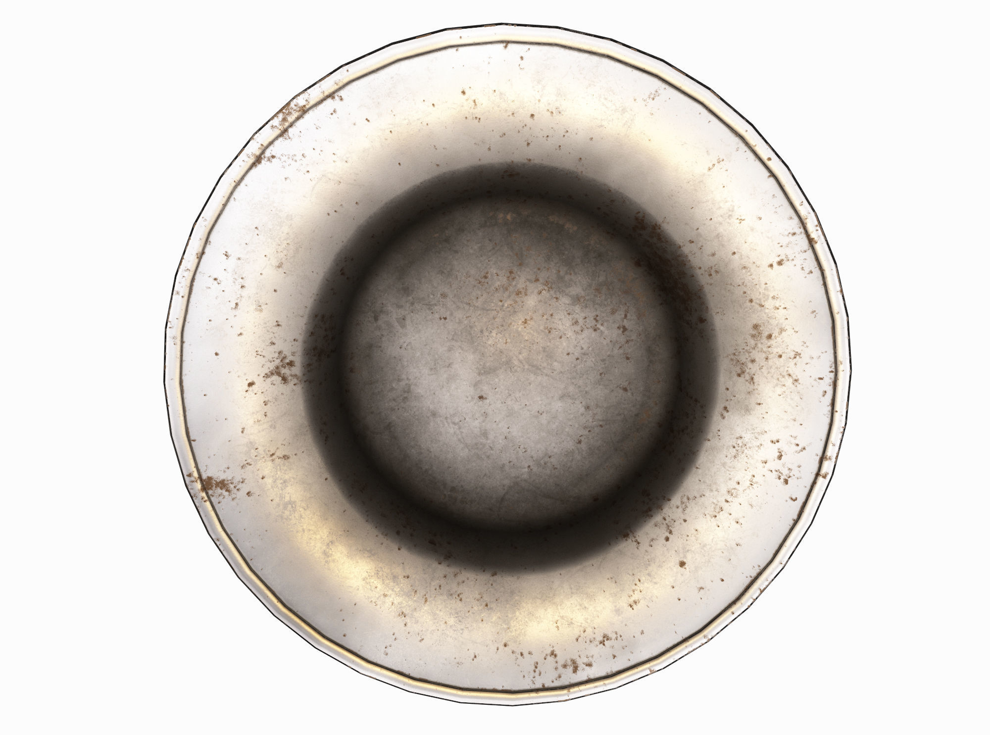 plate medieval  Low-poly 3D model_2