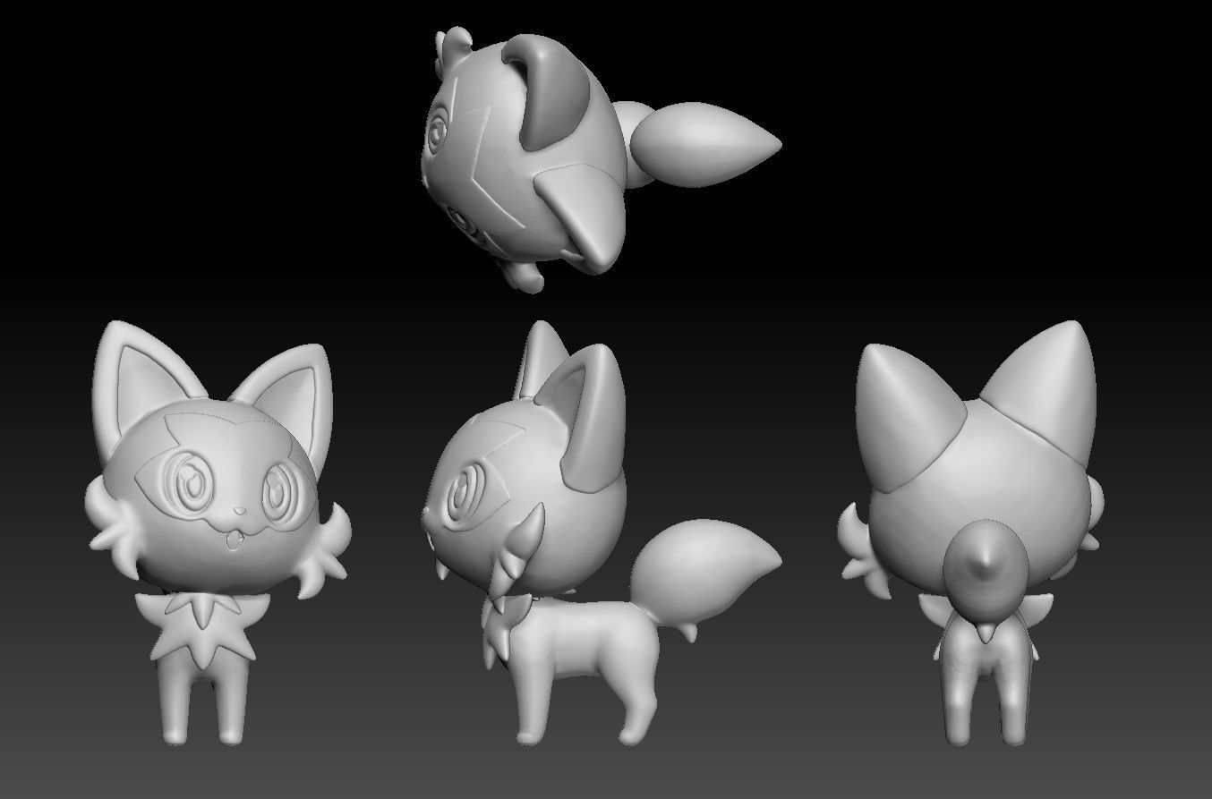 Pokemon Sprigatito Floragato Meowscarada 3D print model_4