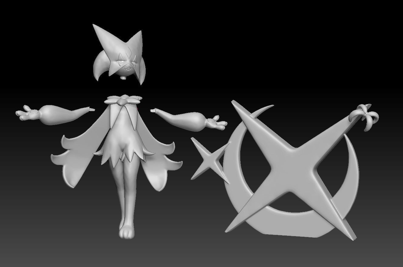 Pokemon Sprigatito Floragato Meowscarada 3D print model_5