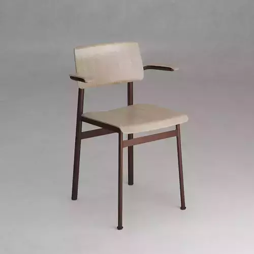 Muuto Loft Chair w Armrest 3D model