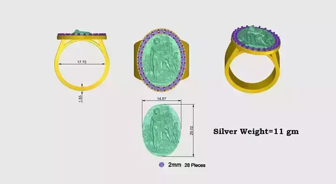 Iyre Player Beautiful Ring Design