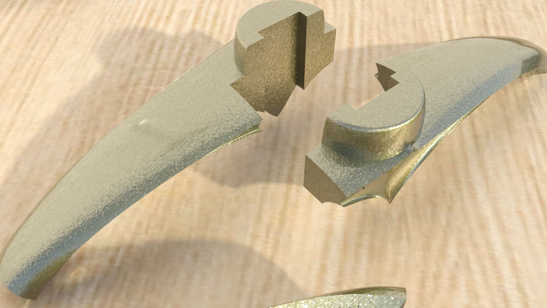 Glamdring sword in snow 3D print model_13