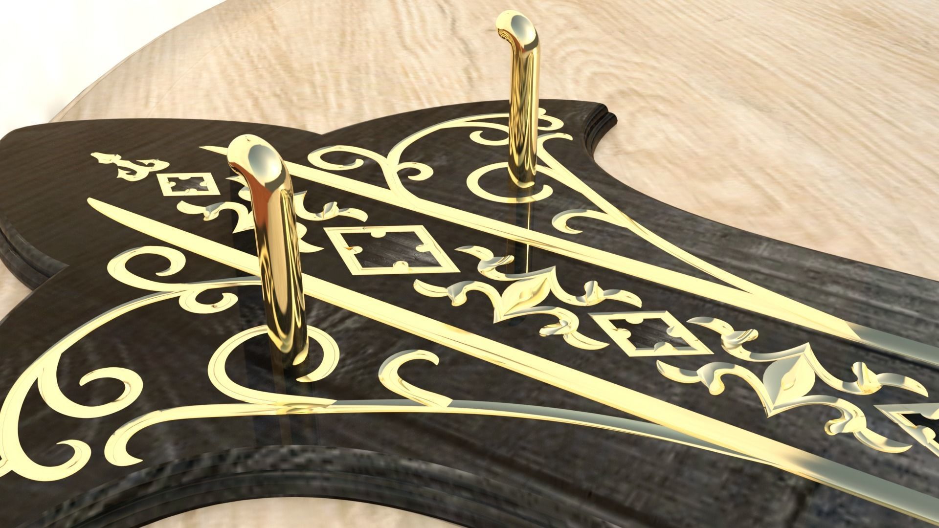 Glamdring sword in snow 3D print model_19