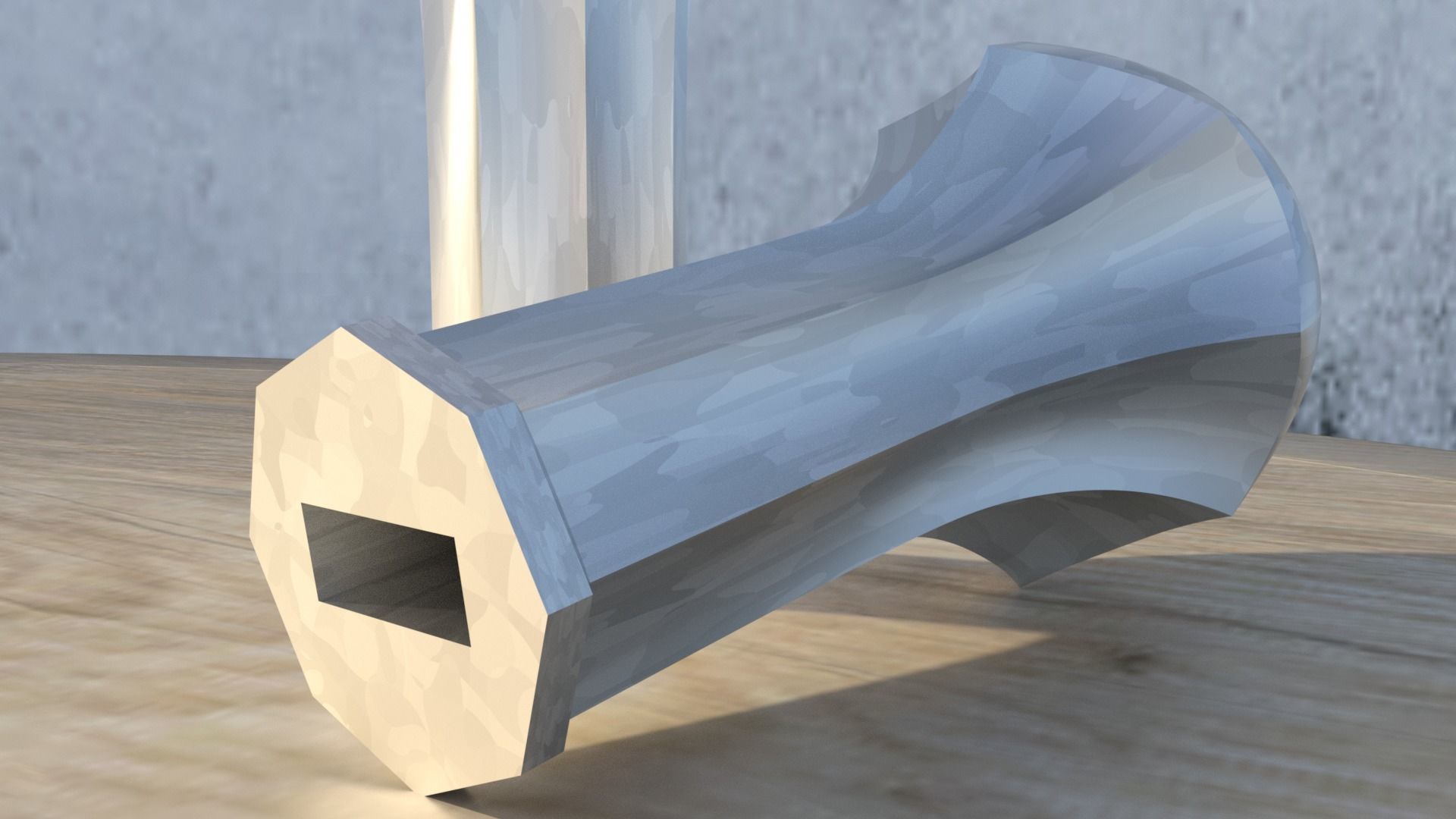 Glamdring sword in snow 3D print model_6