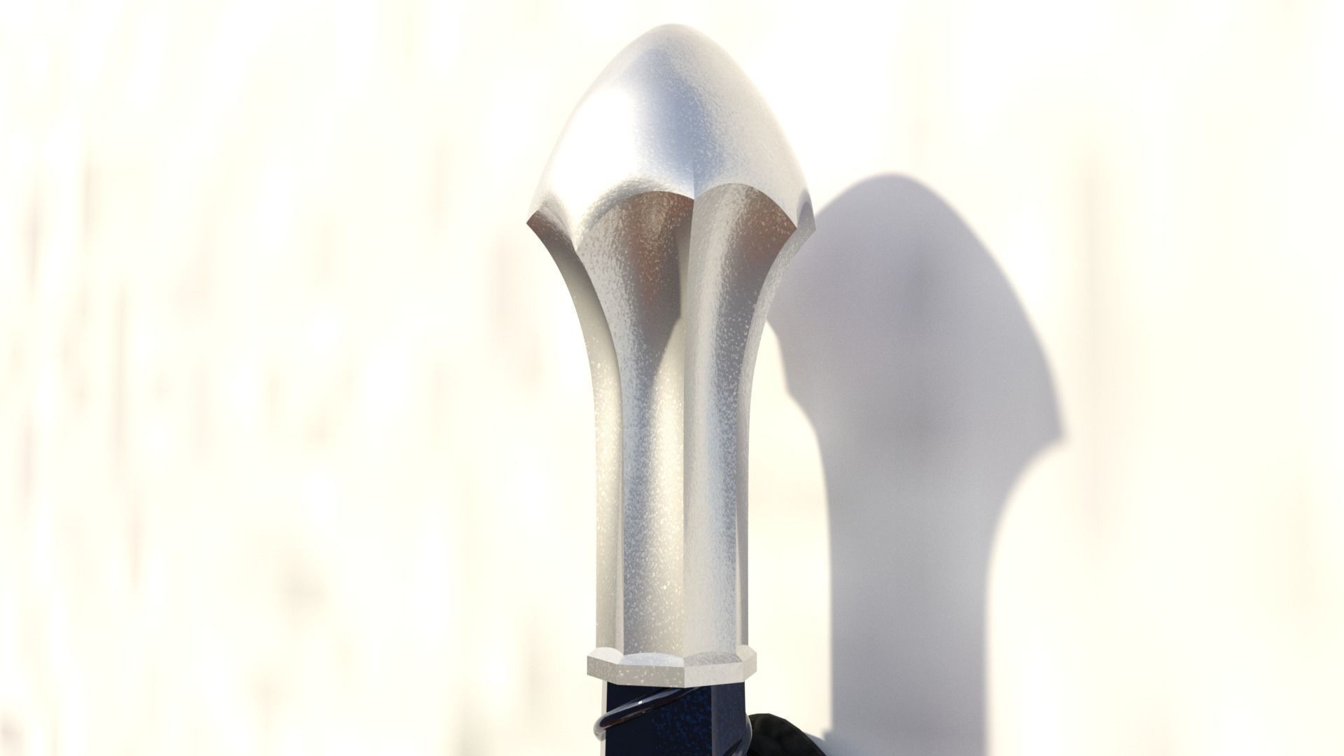 Glamdring sword in snow 3D print model_4