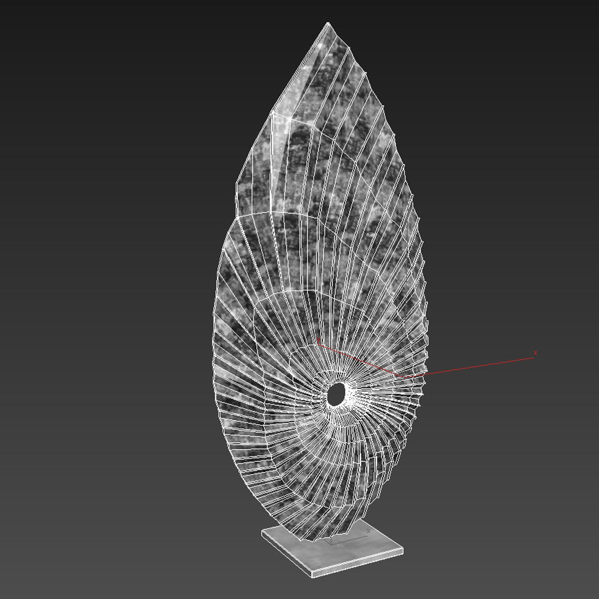 Benoit Blue Sculpture  3D model_6