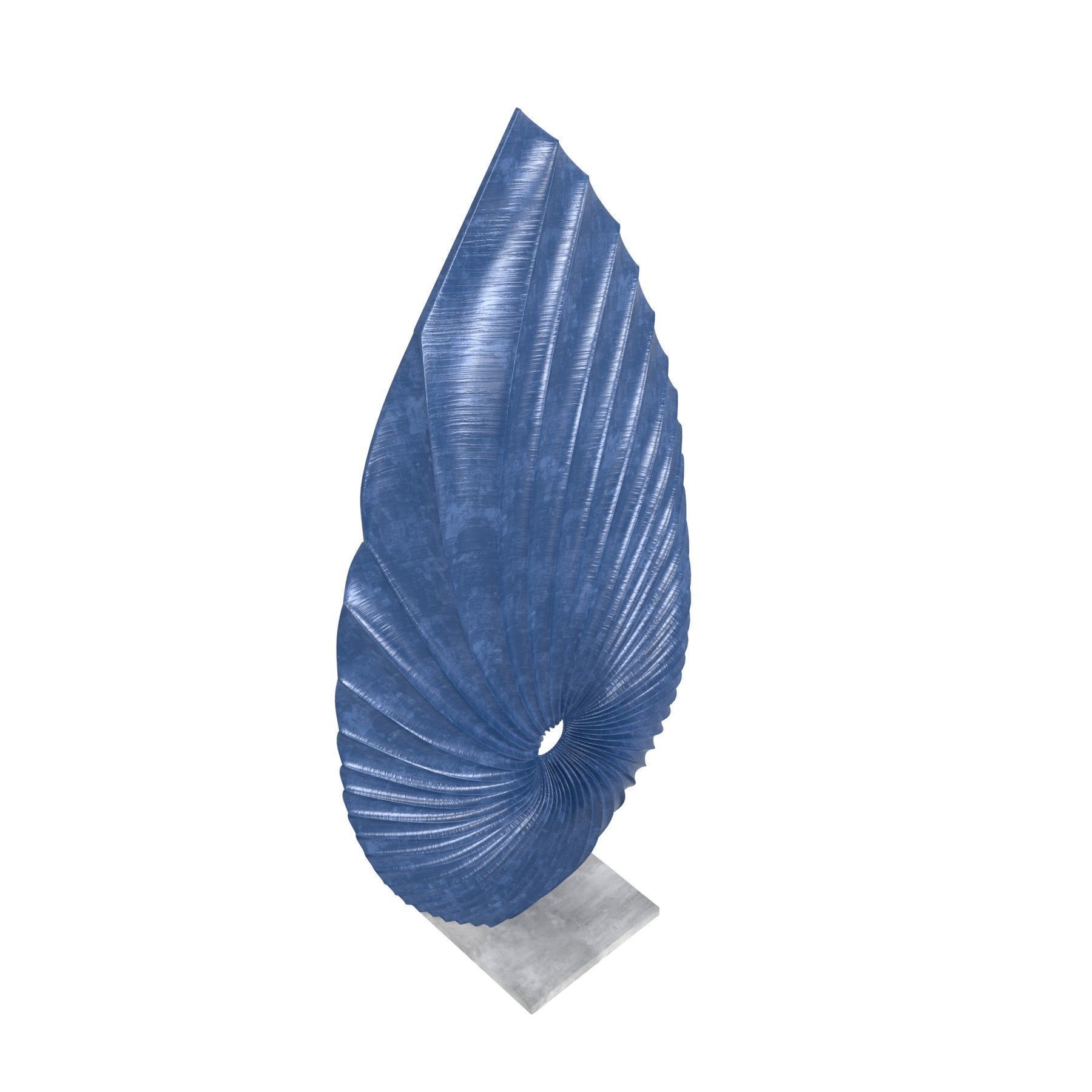 Benoit Blue Sculpture  3D model_3
