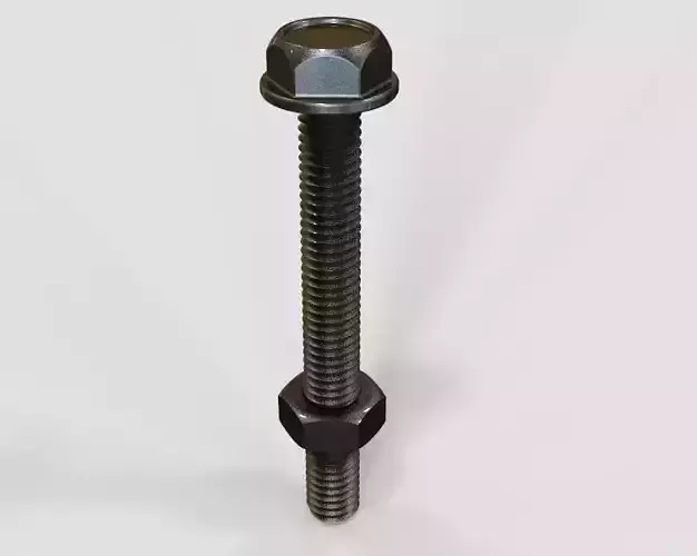M5 Hex Bolt and Nut-02 3D print model