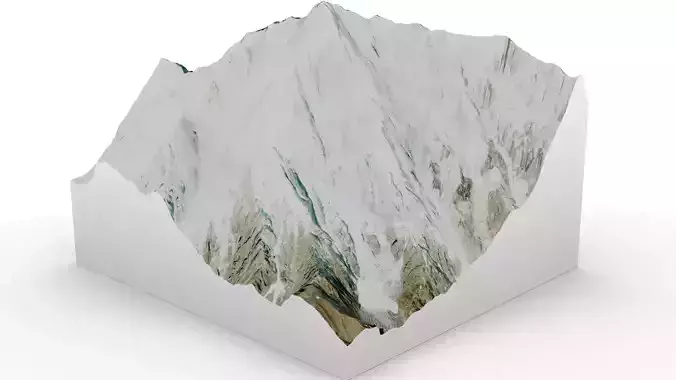 Mount Nanga Parbat 3D model
