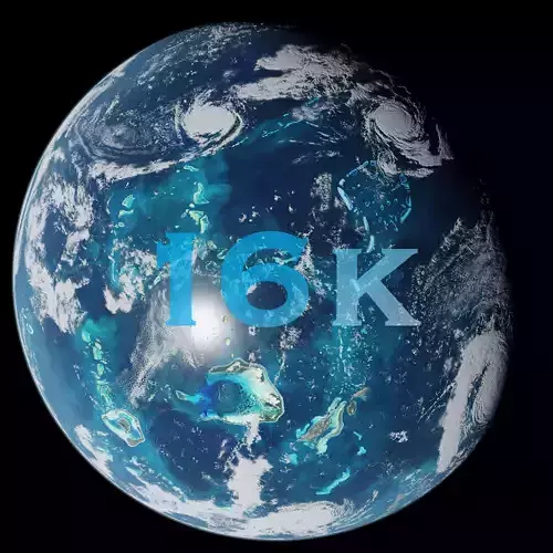 Oceanic Planet 05 - 16k 3D model