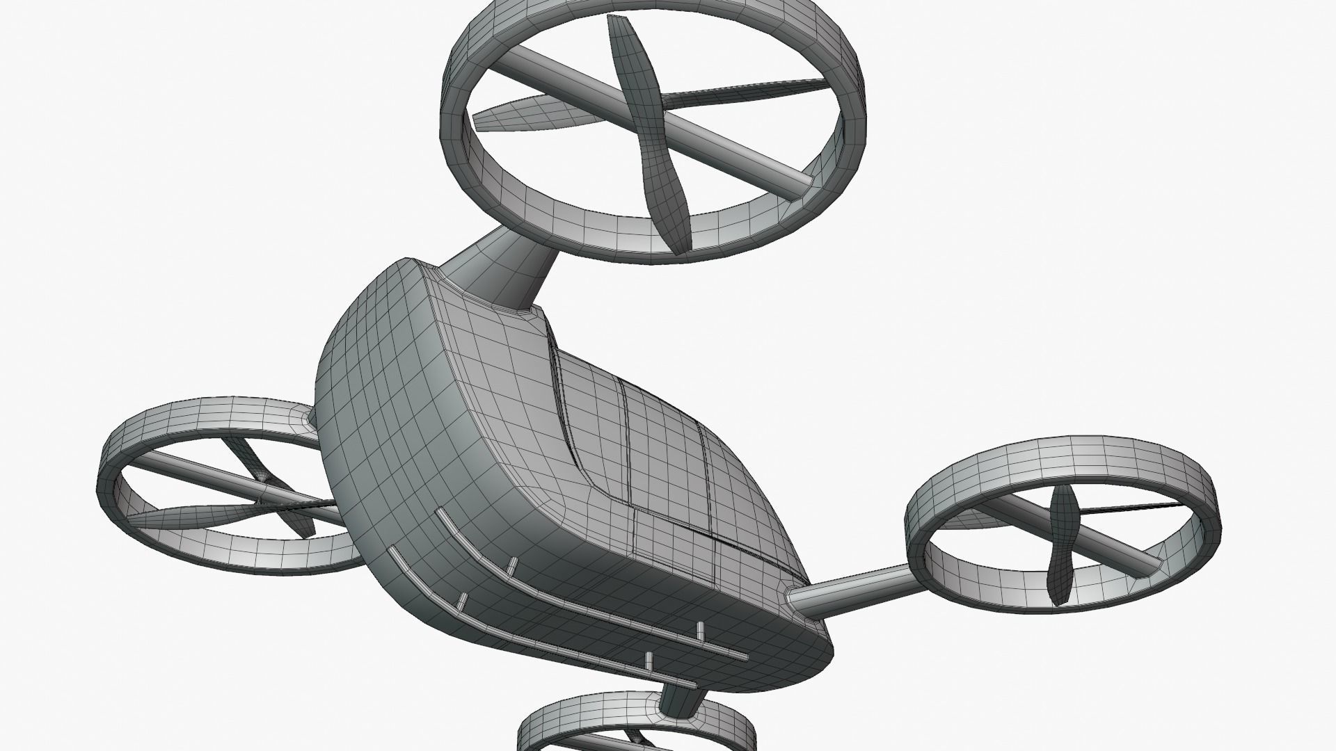 Passenger drone concept 3 3D model_8