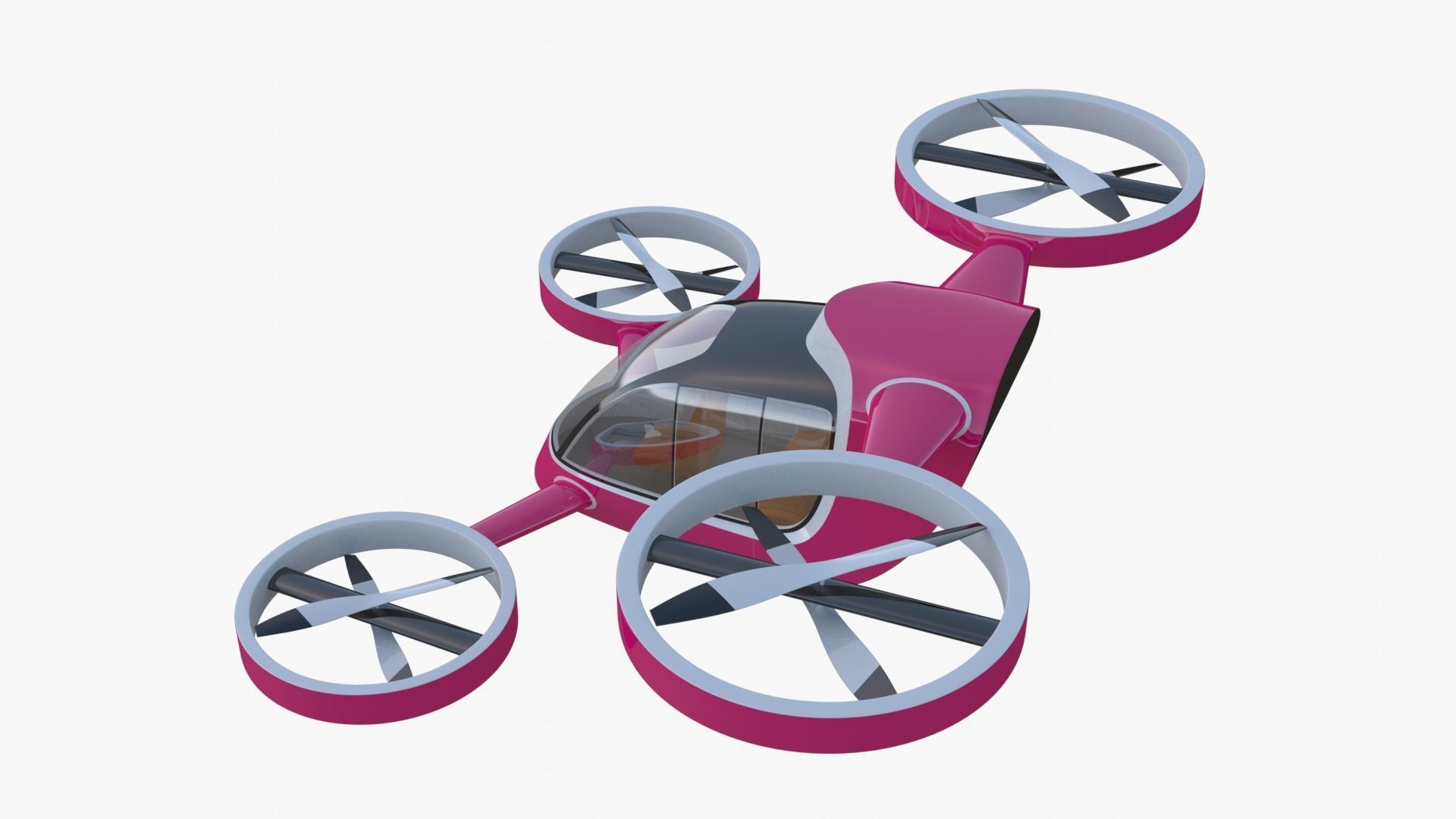 Passenger drone concept 3 3D model_6