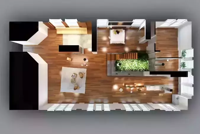 Cozy Light Apartment Scene