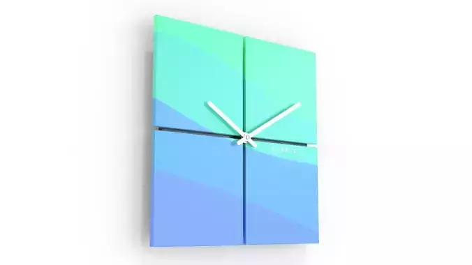 Minimalist Clock - Ocean Square