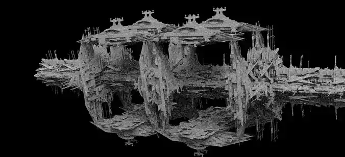 Mega Sci-Fi city Complex Station  