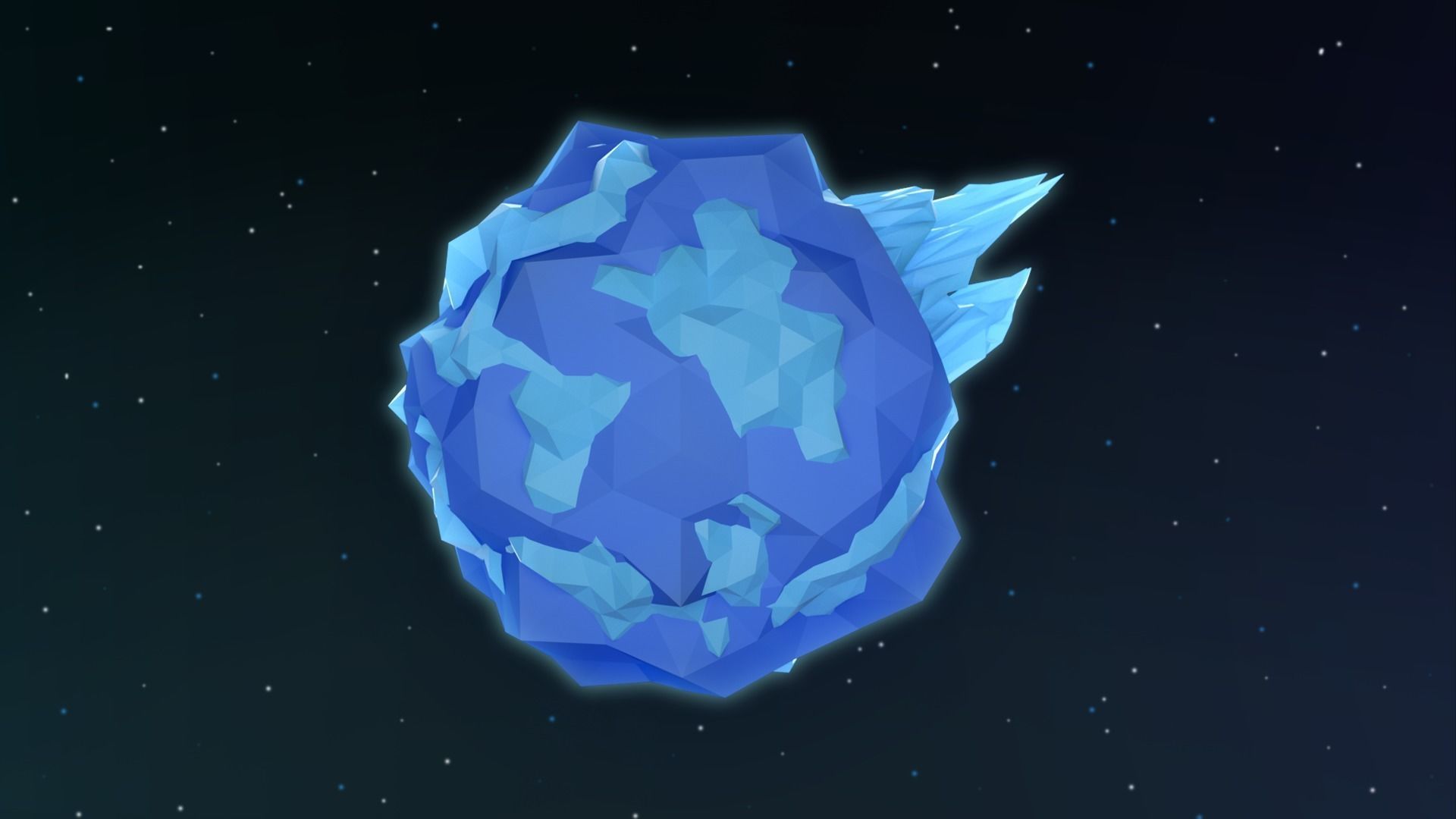 Free Demo of Low Poly Space Alien Worlds 3D Asset Pack Free low-poly 3D model_9