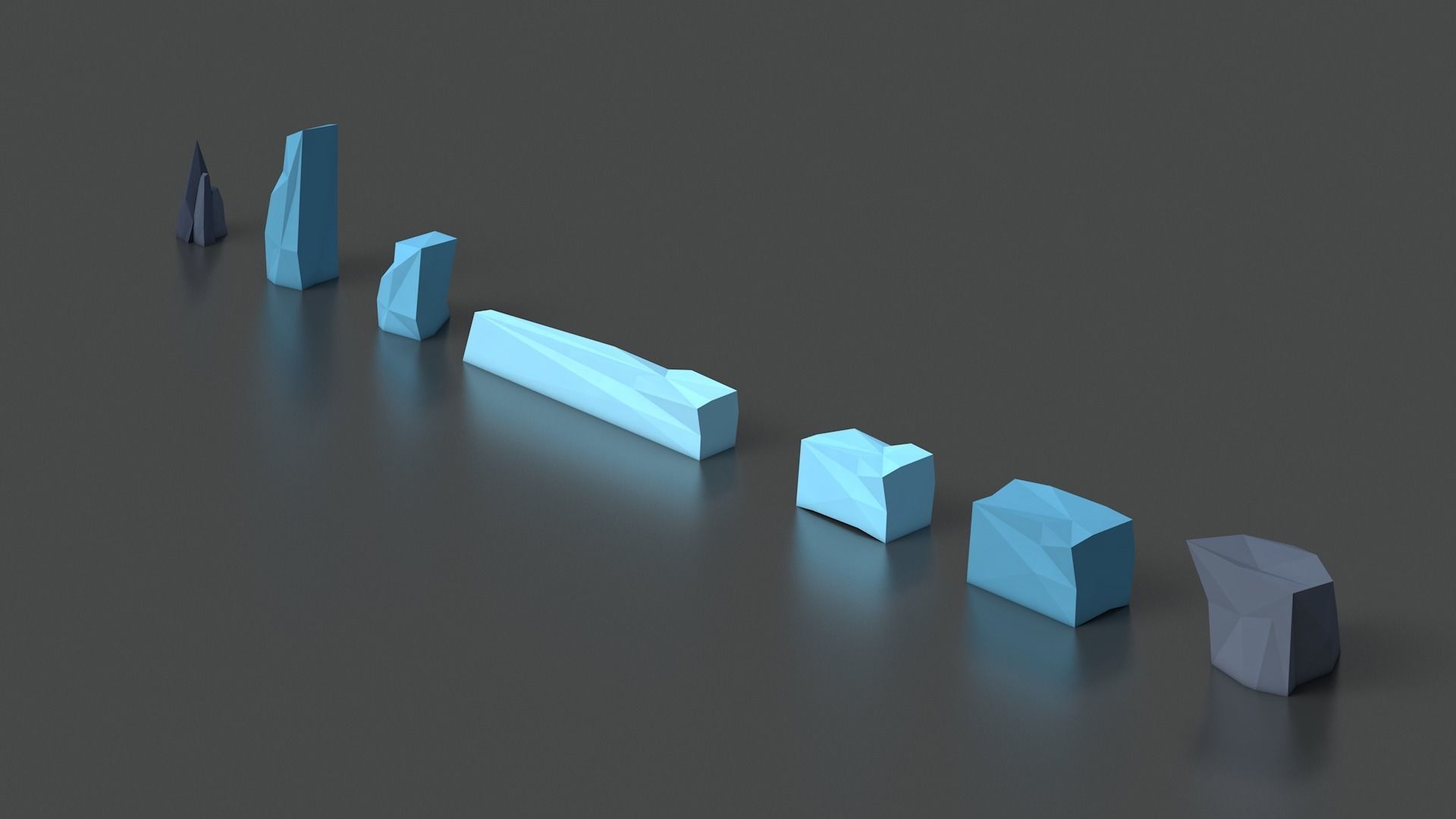 Free Demo of Low Poly Space Alien Worlds 3D Asset Pack Free low-poly 3D model_24