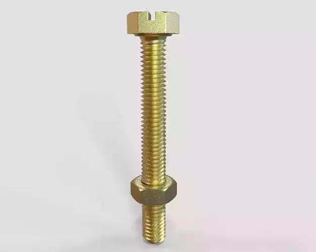 M5 x 40mm Full Thread Slotted Hex Bolts