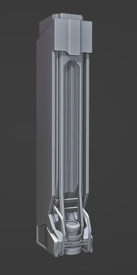 Sci-Fi panels kit Low-poly 3D model_7