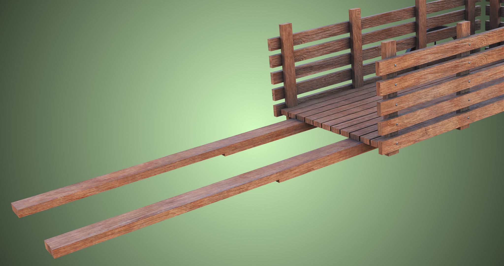 Wooden Cart04 All PBR Unity UE Textures Included Low-poly 3D model_20