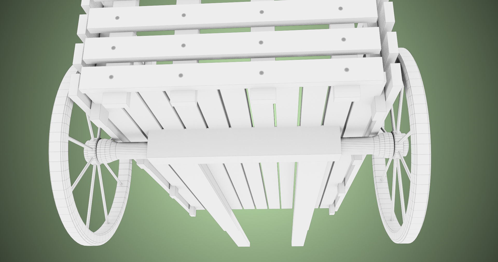 Wooden Cart04 All PBR Unity UE Textures Included Low-poly 3D model_47