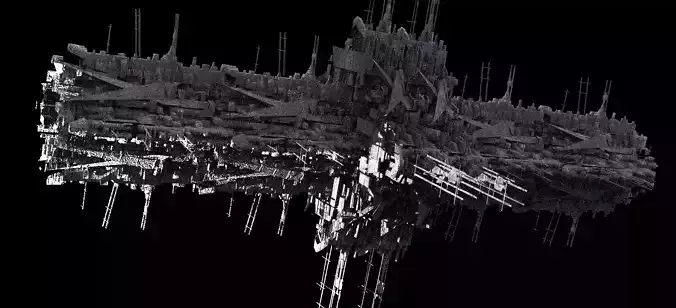 Mega Sci-Fi city Space station