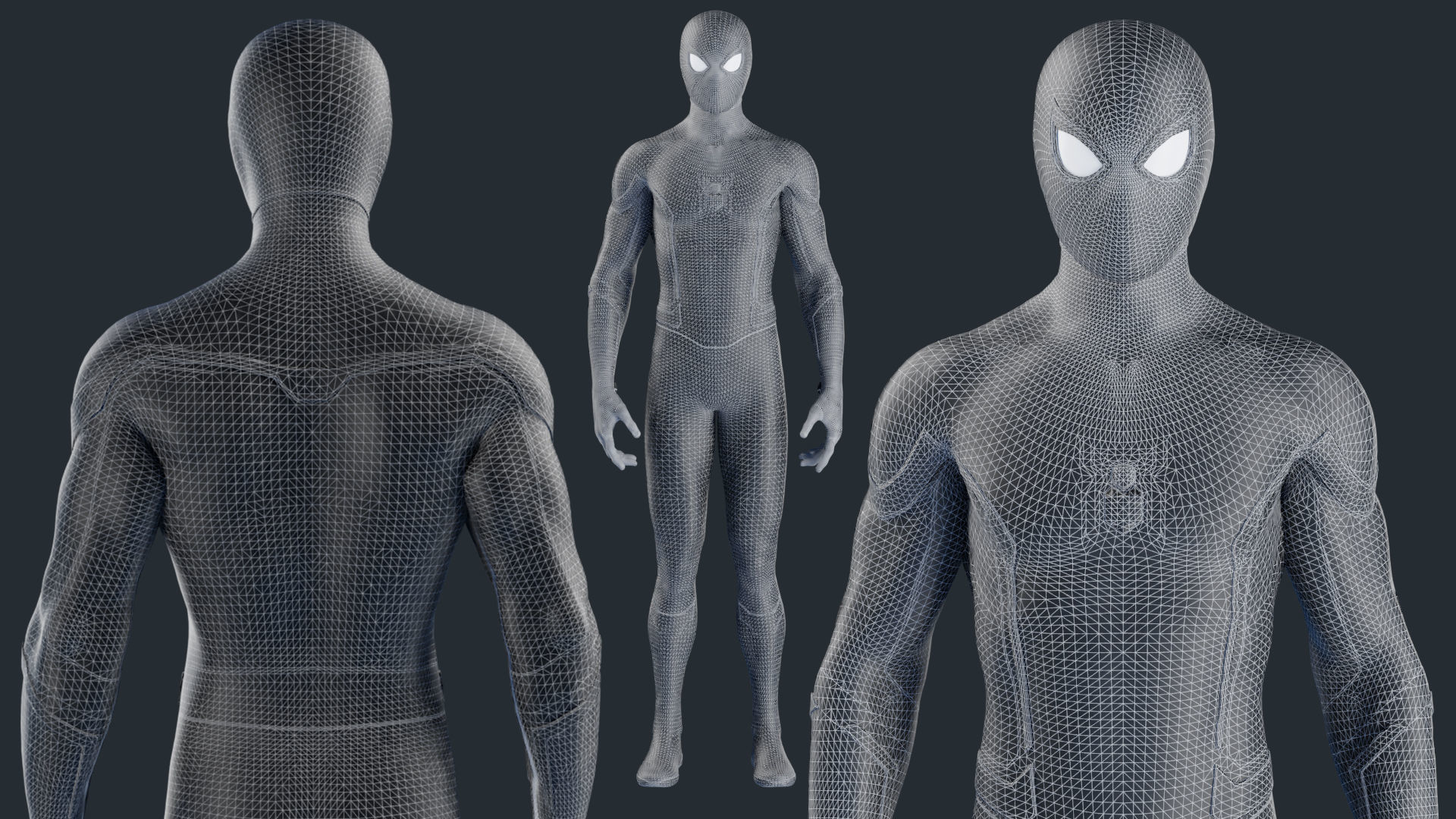 Spiderman Upgraded Suit 3D model_9