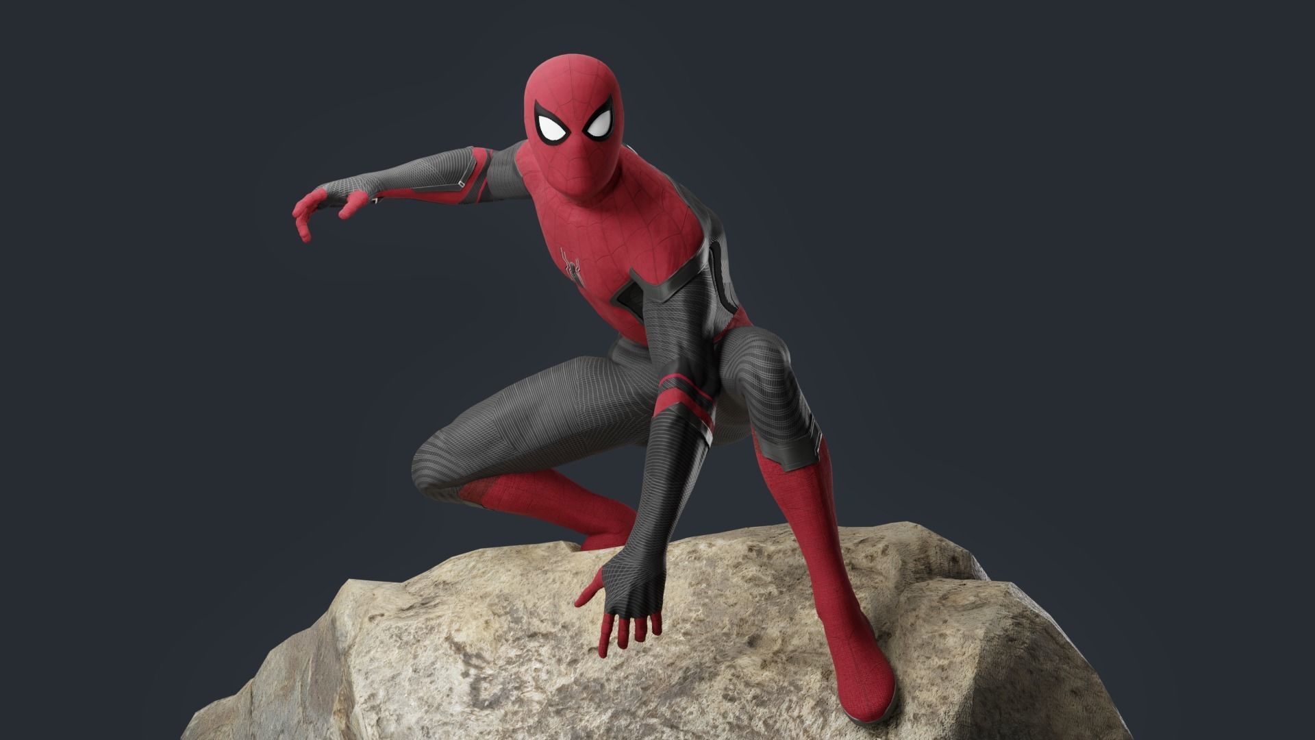 Spiderman Upgraded Suit 3D model_5
