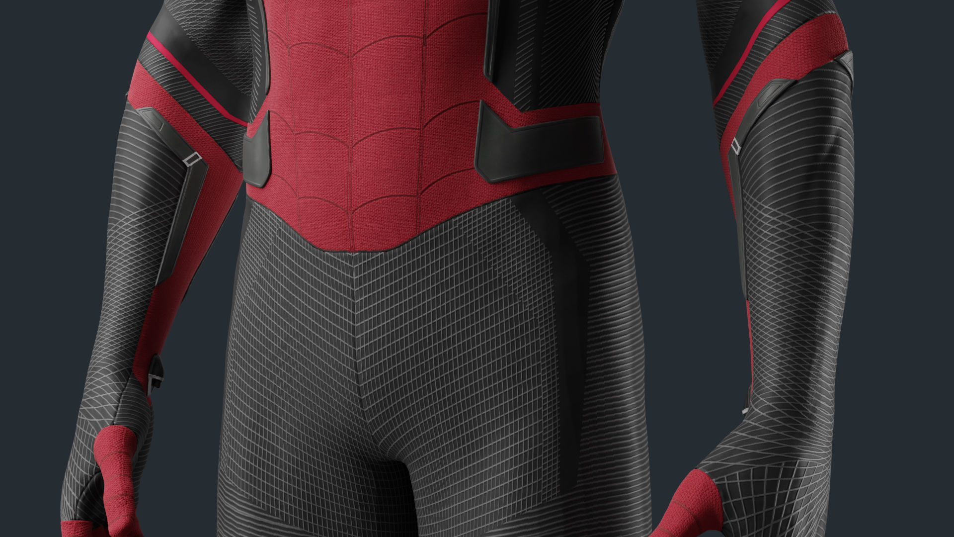Spiderman Upgraded Suit 3D model_2