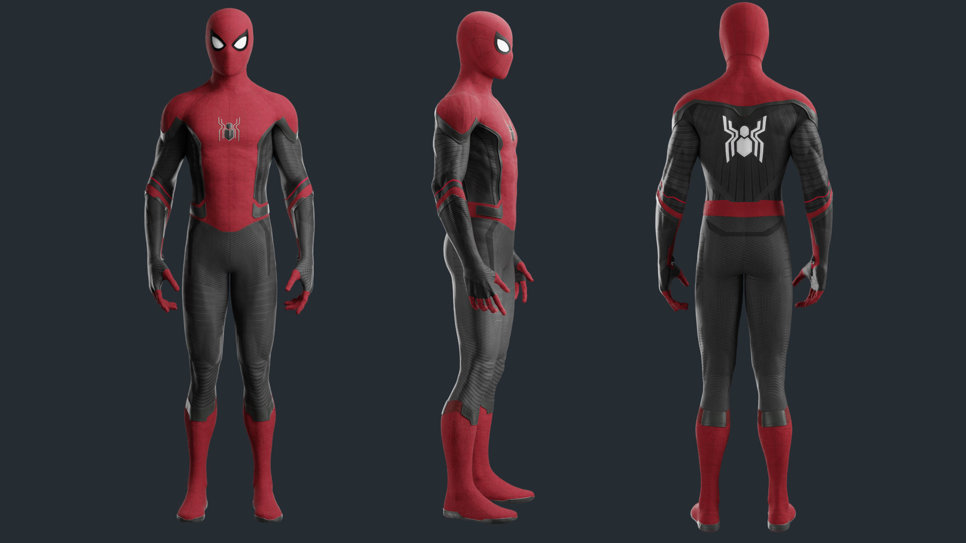 Spiderman Upgraded Suit 3D model_1