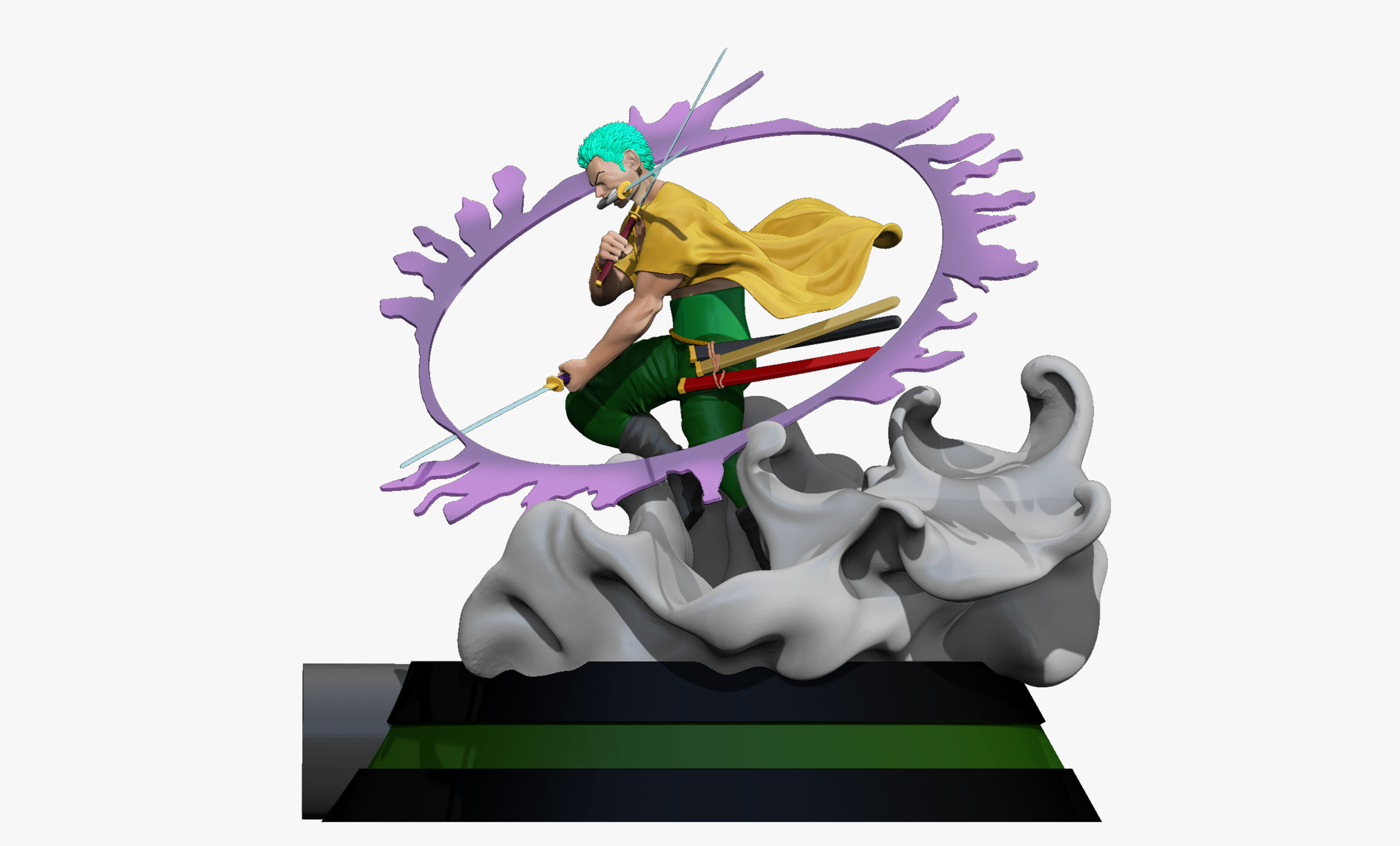 One Piece zoro 3D print model_2