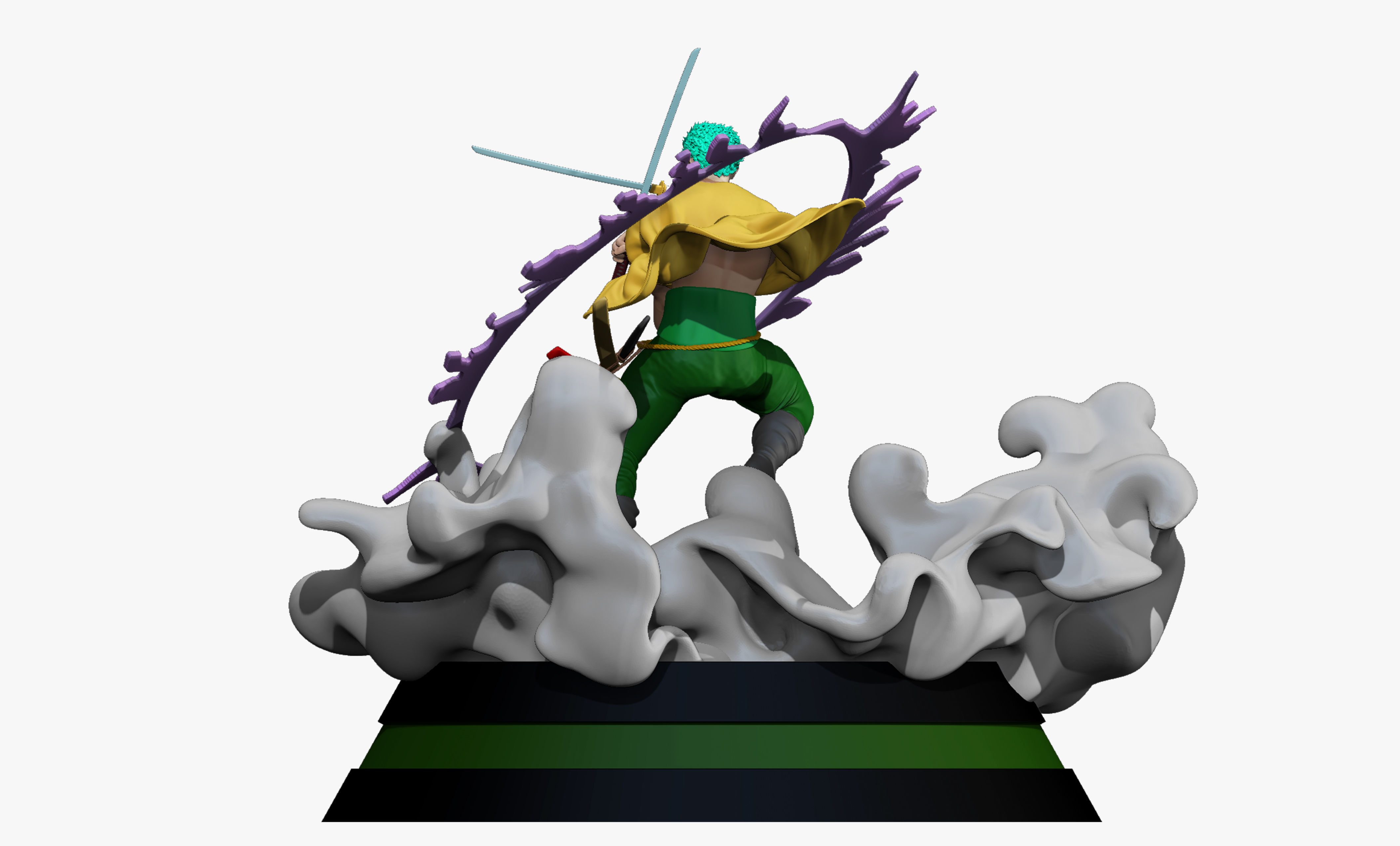 One Piece zoro 3D print model_3