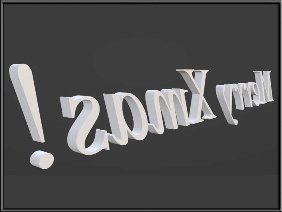 Merry Xmas Low-poly 3D model_3