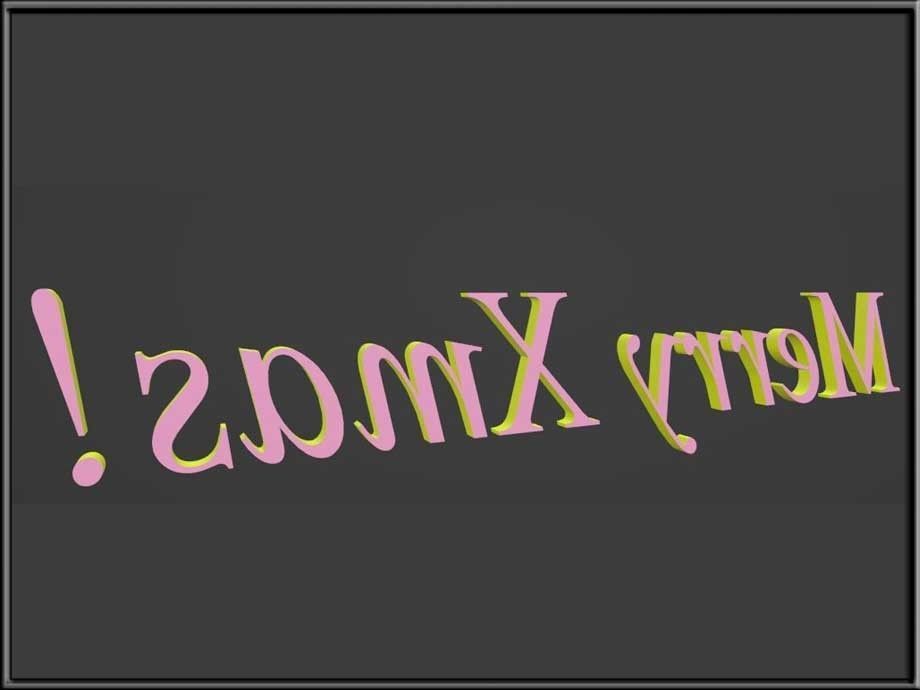 Merry Xmas Low-poly 3D model_1