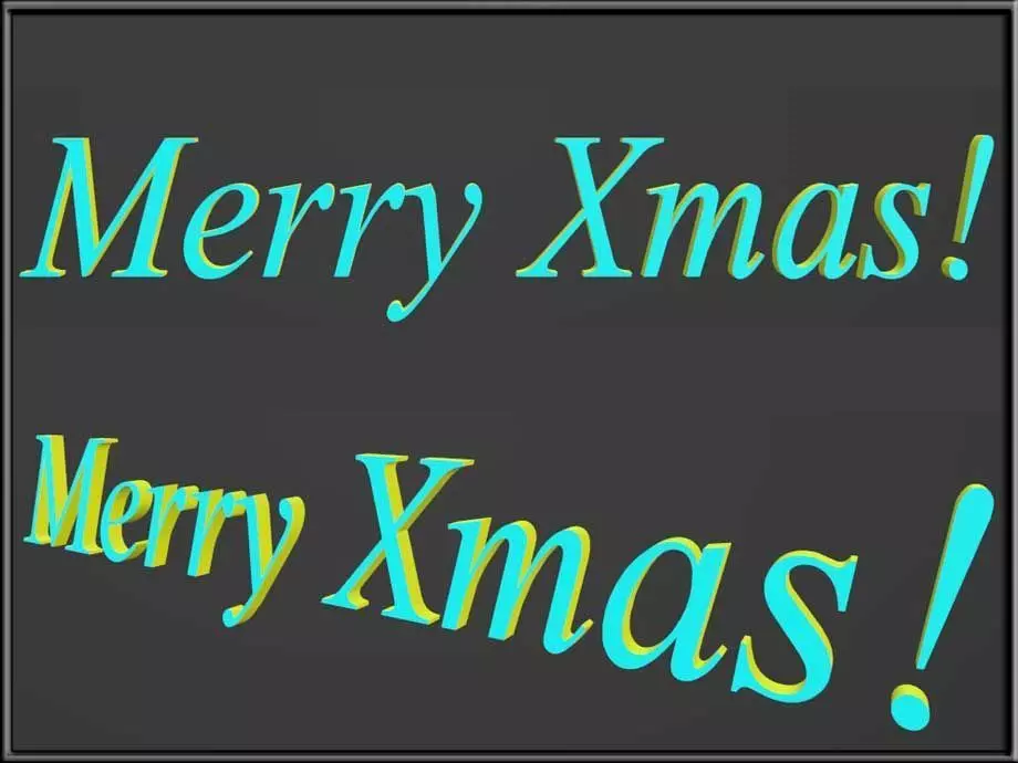 Merry Xmas Low-poly 3D model_0